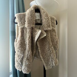 Anthropologie Teddy vest - Motorcycle style